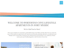 Tablet Screenshot of portofinocove.com